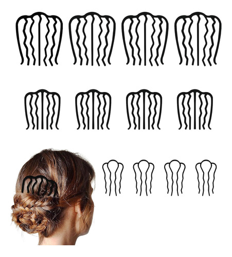 12 Peines Para El Cabello, Horquillas Para Moños, Horquilla 