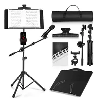 Comprar Soporte De Música Plegable Vangoa Con Soporte Para Micrófono