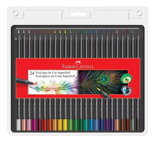 Pack 24 Lapices Colores Faber Castell Black Edition Supersof