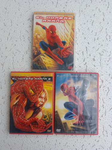 Dvd El Hombre Araña 1, 2 Y 3 (trilogia)