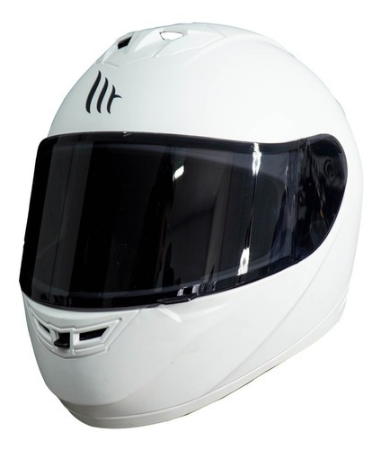 Casco Integral Mt Helmets Alamo Certificado Dot Mica Humo Ns Color Blanco Tamaño del casco XL(61-62 cm)