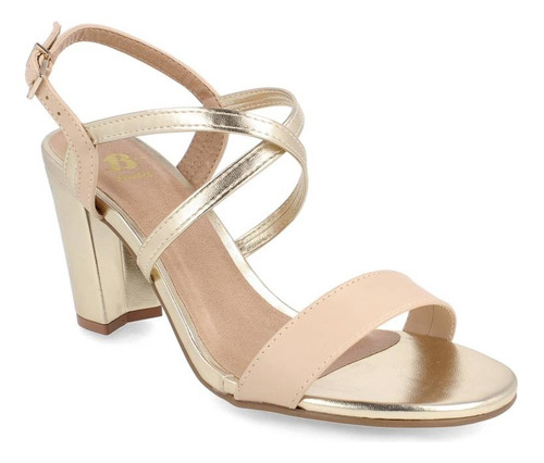 Sandalia Mujer Bata Red Label Fiesta Rose Gold