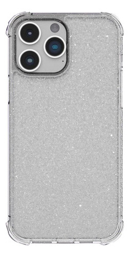 Capa Dropguard Pro Glitter White X-one iPhone 14 Pro Max Cor Transparente