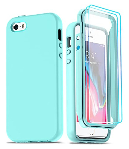 Funda Para iPhone SE 2016 iPhone 5 iPhone 5s Mint Silicon Su