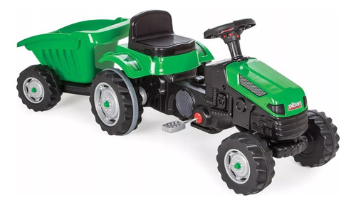 Tractor Infantil A Pedal Con Zorra/remolque. Para Niños 