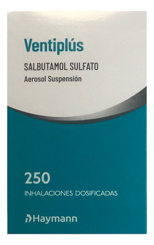 Salbutamol Sulfato Ventiplús X 250 Inhalaciones Dosificadas