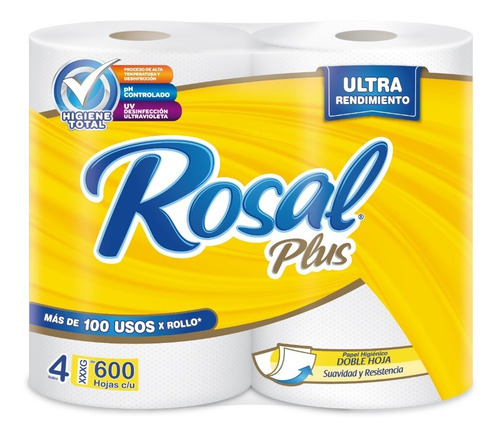 Papel Higiénico Rosal 600 Hojas - Tienda Física Y Envíos