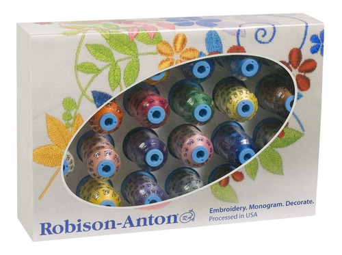 Robison-anton Hilo Bordado Parte Superior 24 colores Polie