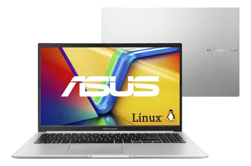 Notebook Asus Vivobook 15 M1502ya Amd Ryzen 7 5825u 16gb Ram 512gb Ssd Linux Keepos 15,6  Fhd Cool Silver - Nj612