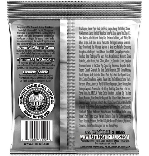 Imagen 2 de 2 de Cuerdas Guitarra Eléctrica Ernie Ball Coated Slinky3122 9-46