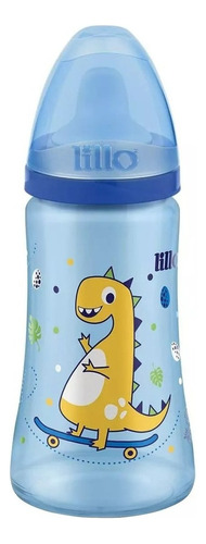 Copo Infantil Lillo Colors Magia Azul 300ml Com Tampa Dino