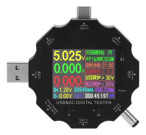 Medidor De Teste: Display Digital Usb, Voltímetro, Controle