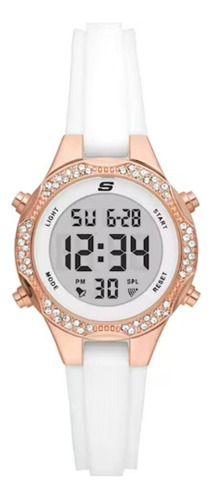Reloj Para Mujer Skechers Brinkley Sr6283 Blanco