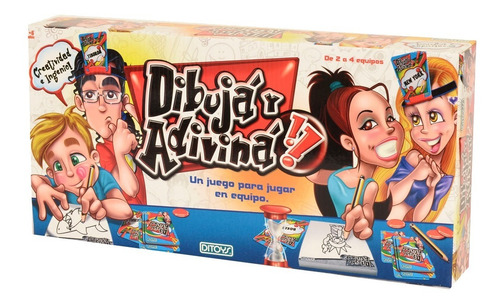 Juego De Mesa Dibuja Y Adivina Juega En Equipo Orig Ditoys