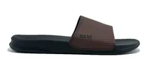 Comprar Reef Ojotas Lifestyle Hombre Leather Slide Negro-marron Blw