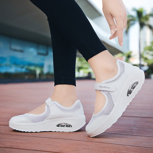 Zapatillas De Deporte Malla Con Colchón De Aire Para Mujer