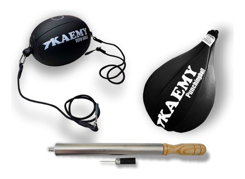 Teto Solo + Punching Ball + Bomba E Bico Cor Preto