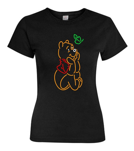 Polera Mujer - Winnie The Pooh   - Diseño 01