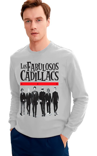 Polera Manga Larga Hombre 100%algodónlos Fabulosos Cadillacs