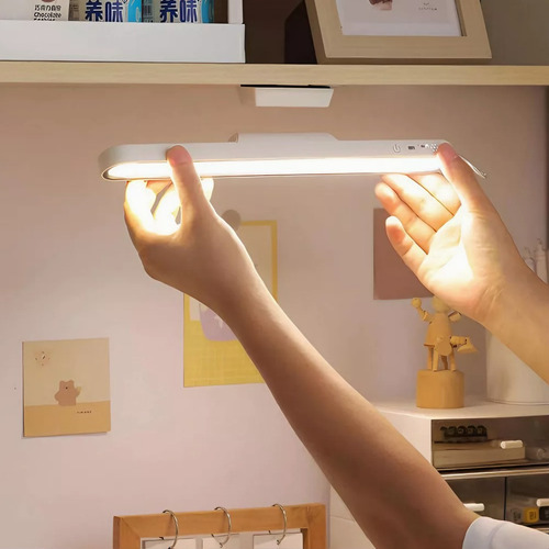 Luz Led Imán Luz Cálida Y Fría Adhesiva Recargable Regulable Blanco