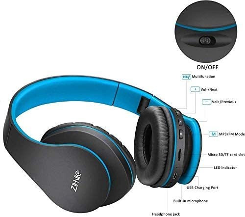 Audífonos Inalámbricos Zinnic Bluetooth Blue