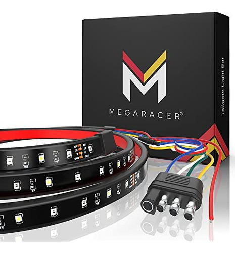 Barra De Puerta Trasera Led Mega Racer De Una Sola Fila De 6