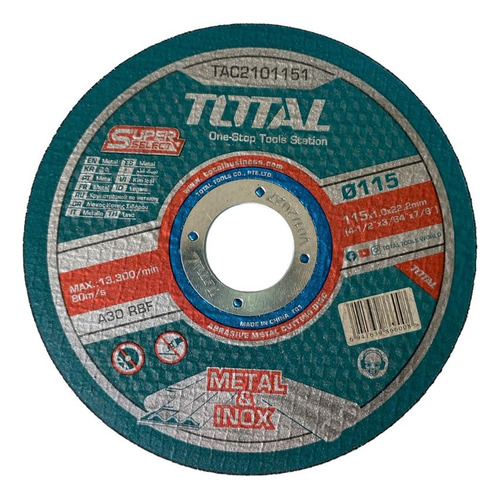 Disco Corte Total Tac2101151 Metal 115x1x22.2mm