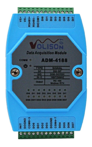 Modulo Rs485 8 In-out Digitales Compatible Con Arduino Plc