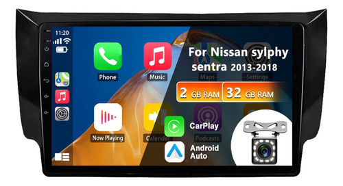 A Estéreo 2+32 Carplay Cámara Para Nissan Sentra B17