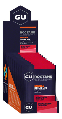 Gu Roctane Energy Drink Mix Energía Isotónica Strawberry 6c