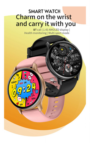 Reloj Inteligente Smart Max11 Senbono Fulltouch De 1,43 PuLG