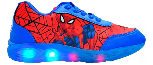 Zapatillas Marvel Spiderman Hombre Araña Luz Led  Originales