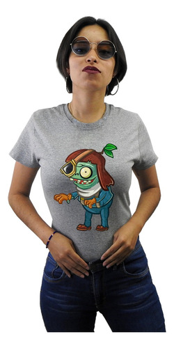 Cleen Playera Gris De Zombidito Plantas Vs Zombies