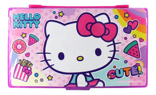 Estuche Hello Kitty 40 Pzs Set Colores , Crayones Plumones