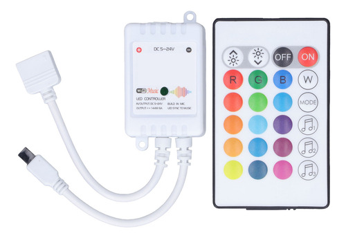 Controlador Led De 24 Teclas Smart Remote Control Rgb
