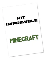 Comprar Kit Imprimible Cumpleaños Candy Bar Minecraft Editable