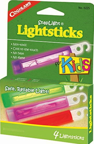 Coghlan's Multi-colored Lightsticks For Kids, 4-pack