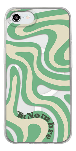 Funda Para iPhone Magsafe Con Para Mujer Curvas Verde