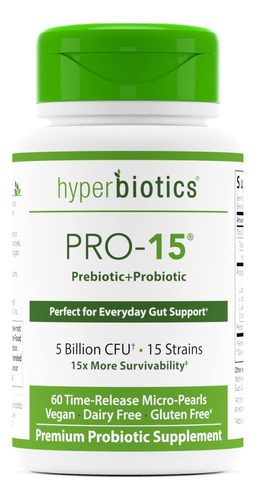 Hiperbi&oacute;ticos Pro-15 Probiotics, 60 Perlas De Liberac