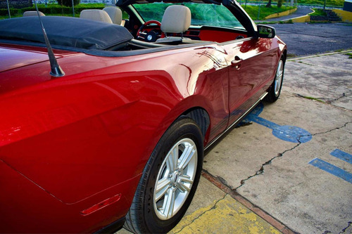 Imagen 5 de 15 de Ford Mustang 2012 Convertible Tela Sport Beige 6 Cil