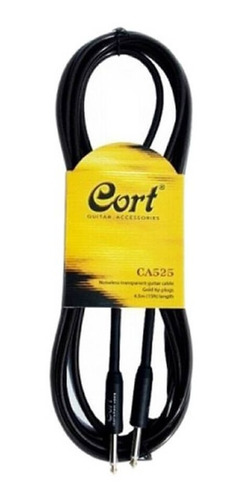 Cable Cort 4.5 Metros Guitarra Bajo Plug 1/4  Ca525
