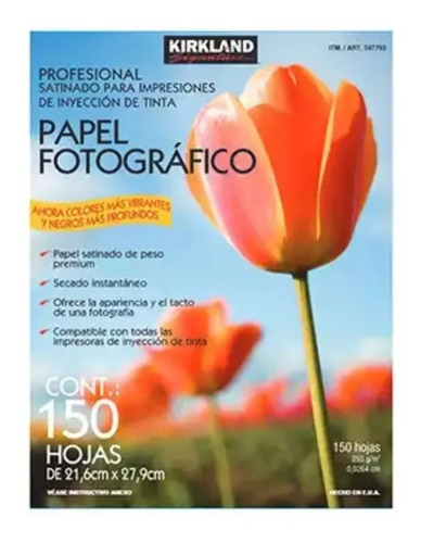 Papel Fotográfico Profesional Satinado 