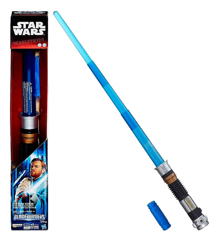 Obi Wan Kenobi Espada Electronica Star Wars Sonido Luz Hasbr Color Azul