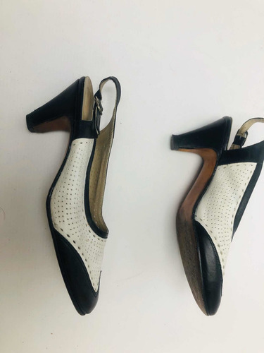 Zapatos Mujer 36 Combinado Muy Elegante Cuero Vacuno
