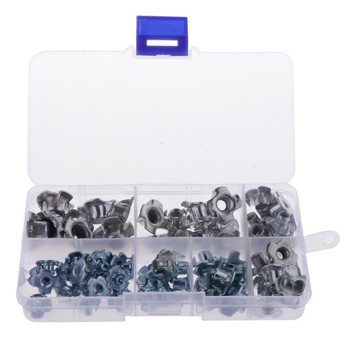 Imagen 7 de 12 de 80pcs M3 / M4 / M5 / M6 / M8 Zincado Cuatro Patas De Muebles