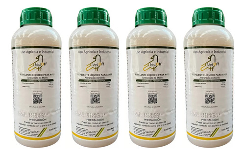 Bird Off Liquido Repelente Aves 1 Litro 4 Piezas