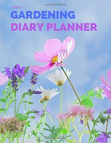 85x11 Gardening Diary Planner Pink  Y  Purple Garden Journal