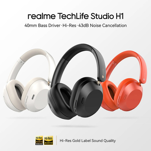 Realme Buds H1 Techlife H1 Hi-res Audio Espacial 43db Rojo