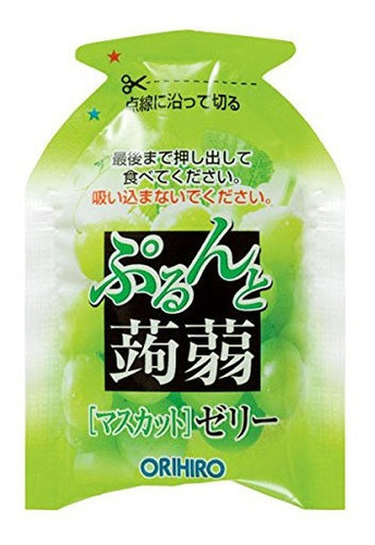 Imagen 3 de 5 de Orihiro Galatina Japonesa Sabor Uva Blanca