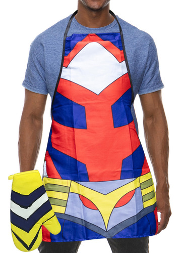 Juego De Delantales Y Guantes De Cocina All Might De My Hero